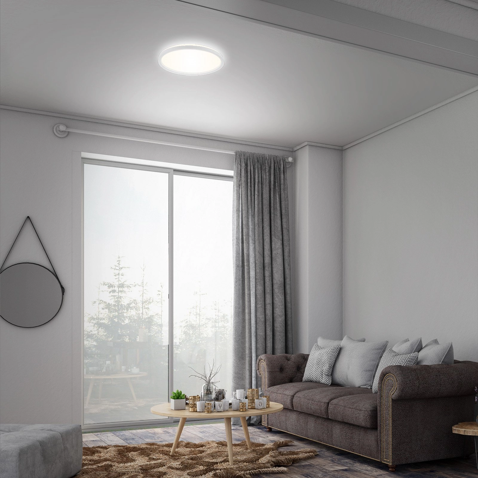 SLIM CCT LED Panel, Ø 29,3 cm, 18 W, Weiß