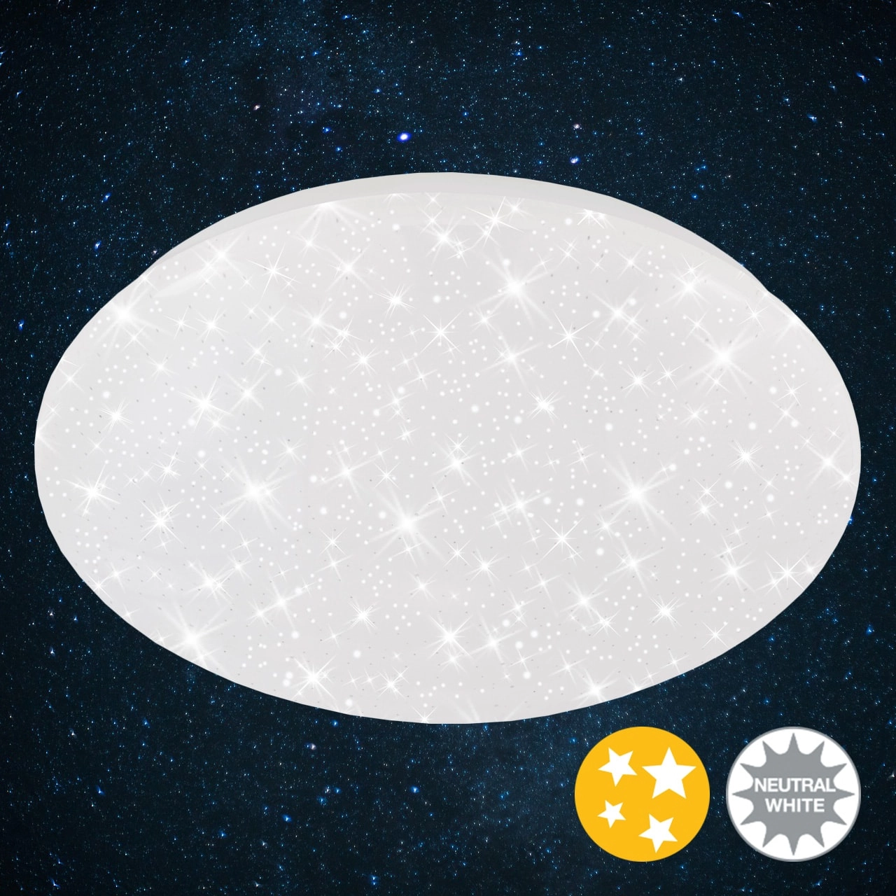 STERNENHIMMEL LED Deckenleuchte, Ø 28 cm, 12 W, Weiß