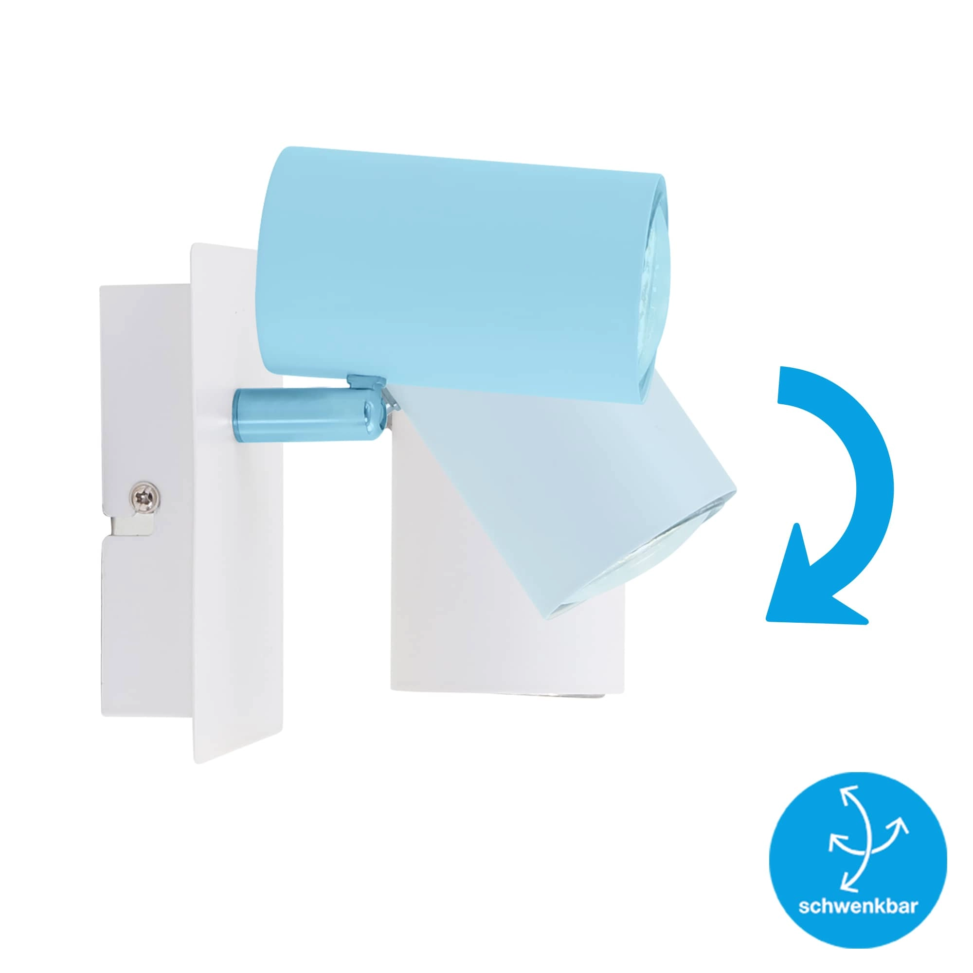 Spot Wandleuchte, 12 cm, max. 40 W, Weiß