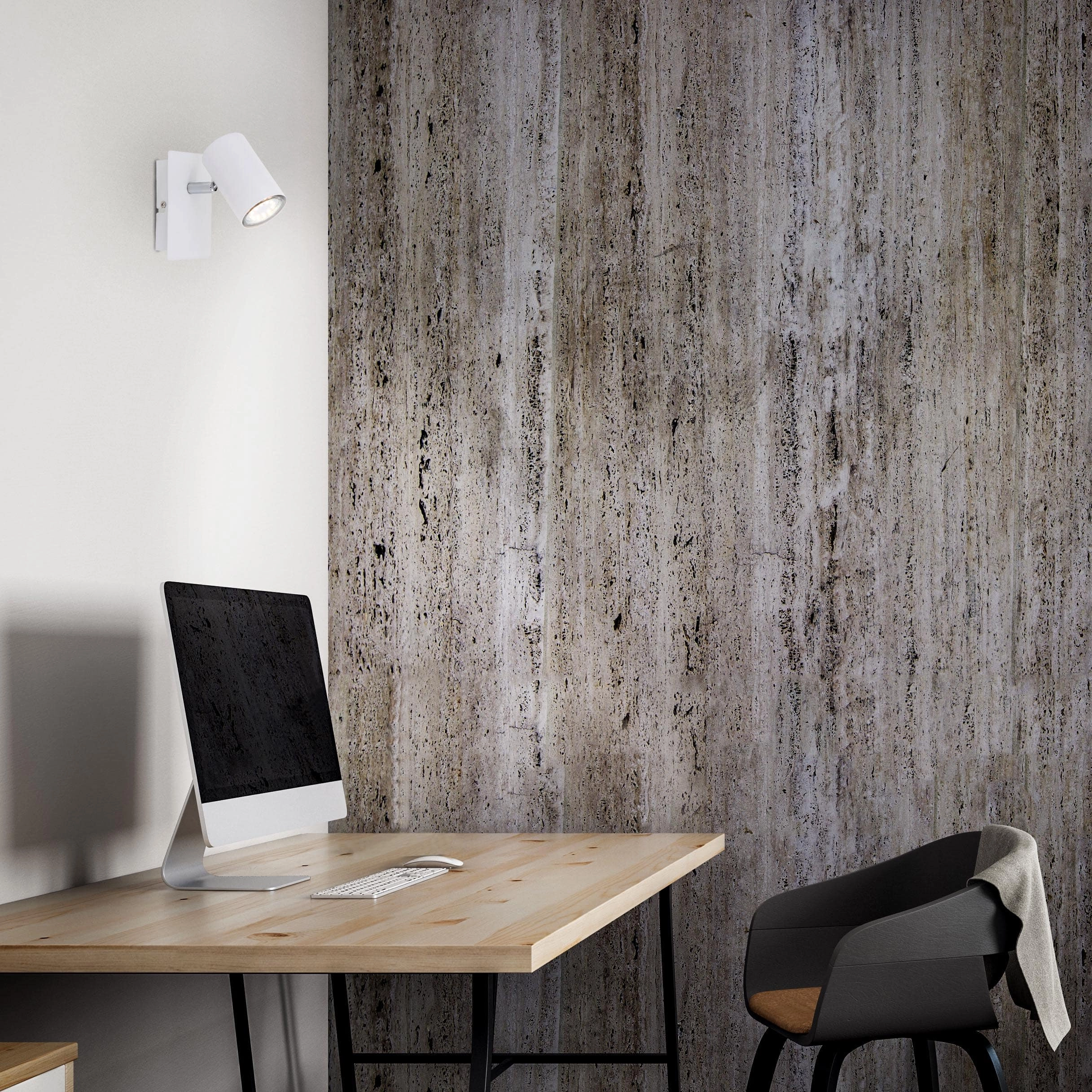 Spot Wandleuchte, 12 cm, max. 40 W, Weiß