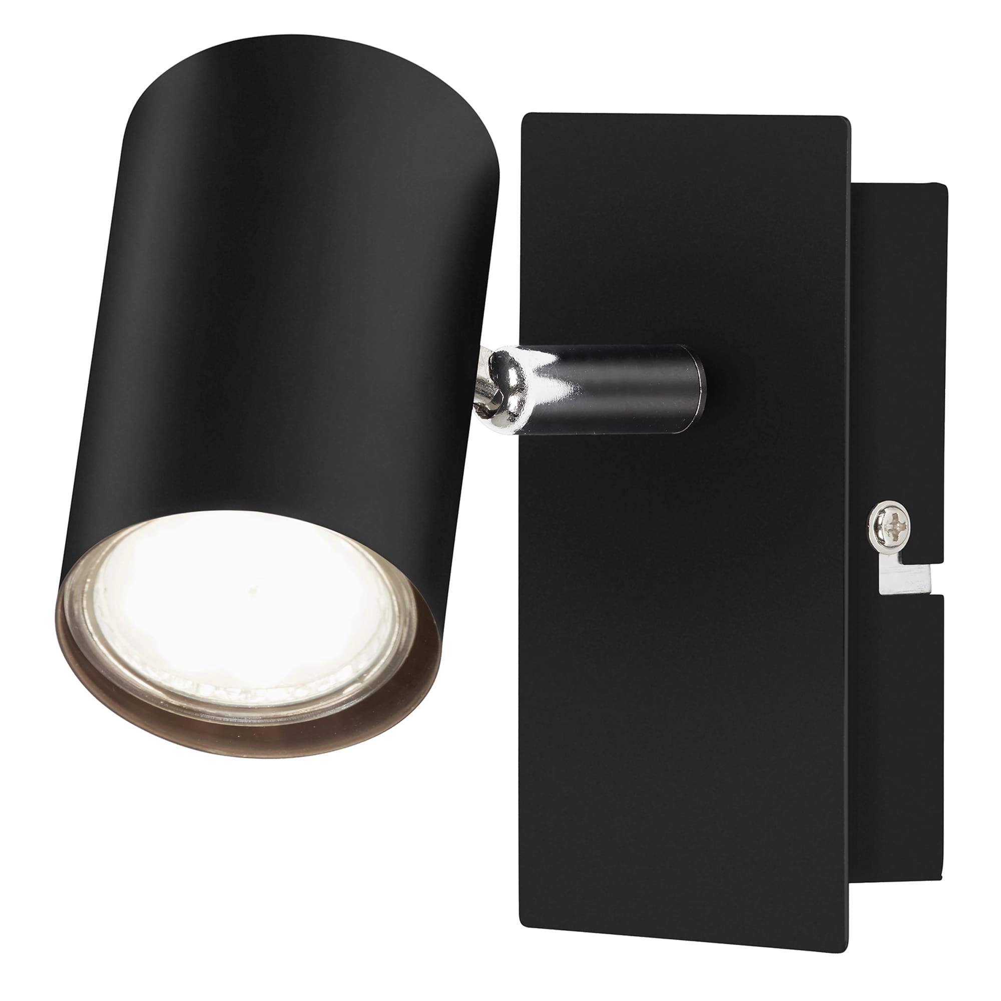 Spot Wandleuchte, 12 cm, max. 40 W, Schwarz