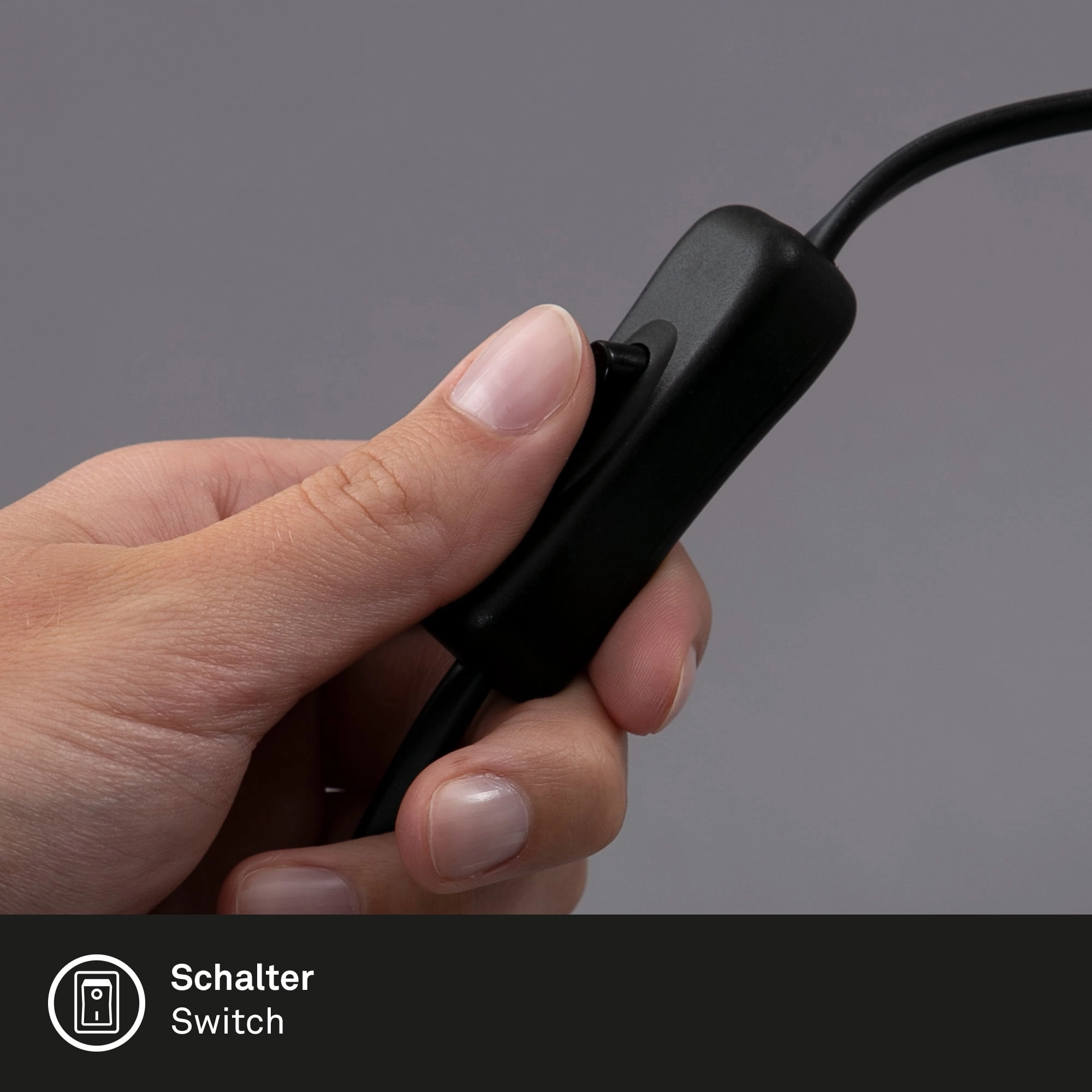 RGB LED Tischleuchte, Ø 8,8 cm, 3 W, Schwarz