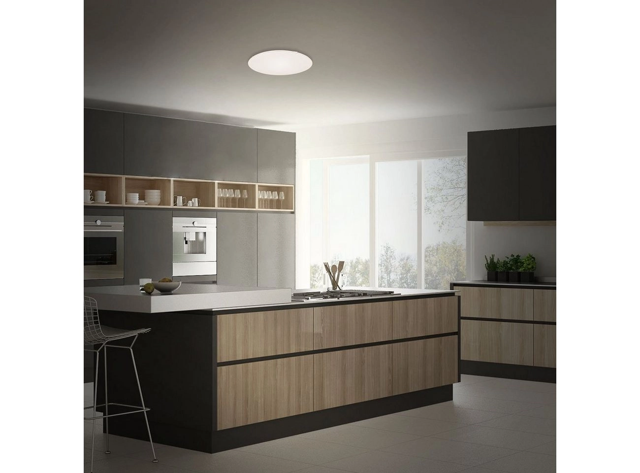 LED Deckenleuchte, Ø 53 cm, 48 W, Weiß