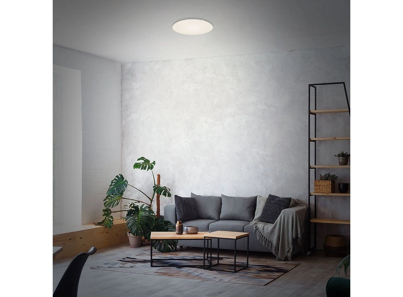 LED Deckenleuchte, Ø 53 cm, 48 W, Weiß