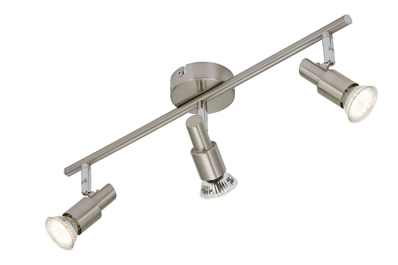 LED Spot Deckenleuchte, 47,5 cm, 9 W, Matt-Nickel