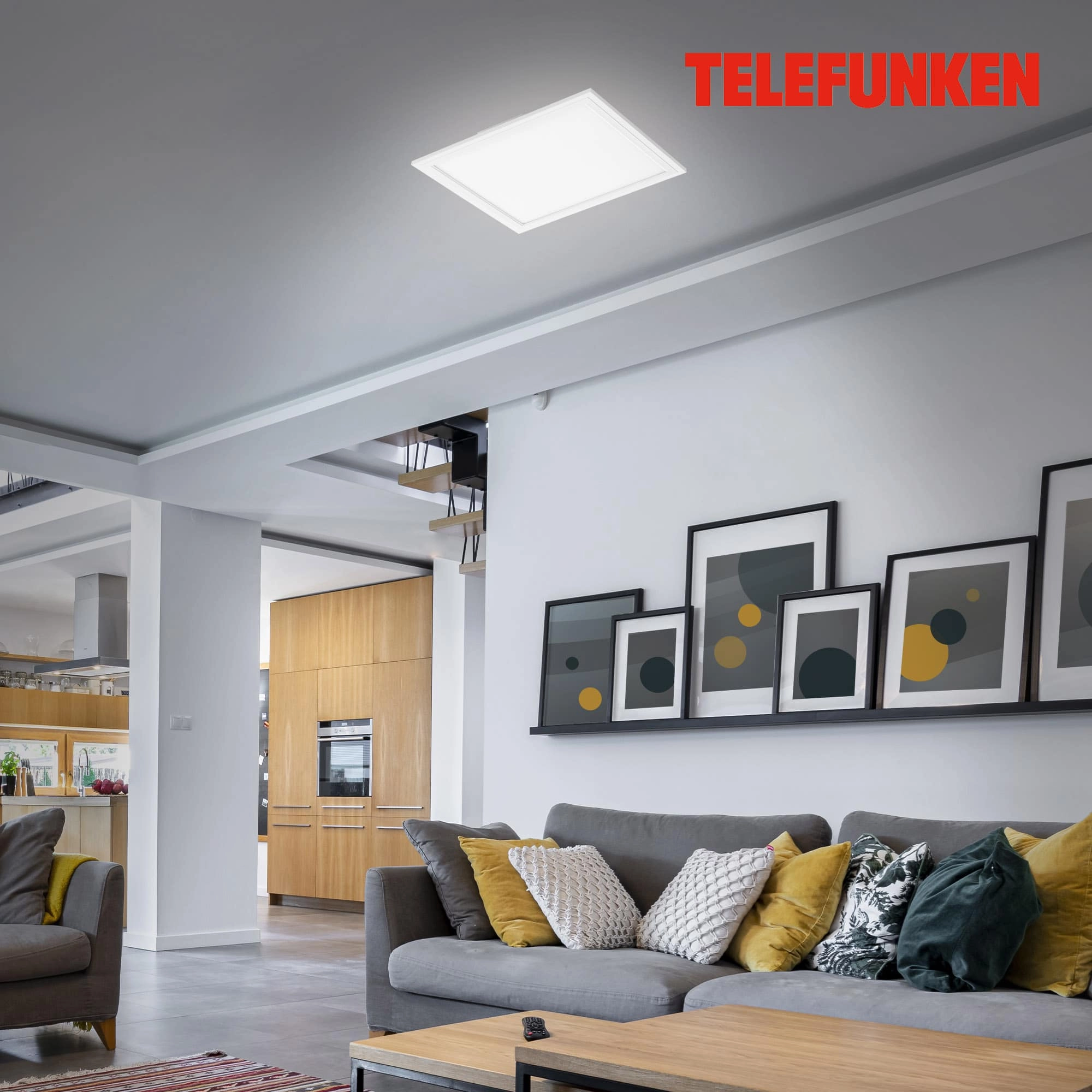 TELEFUNKEN Sensor LED Panel, 29,5 cm, 13 W, Weiß