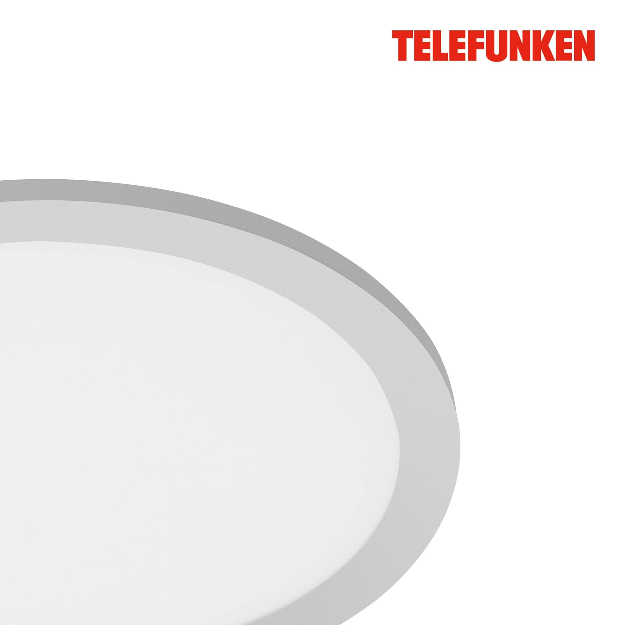 TELEFUNKEN Sensor LED Panel, Ø 30 cm, 20 W, Chrom-Matt-Weiß