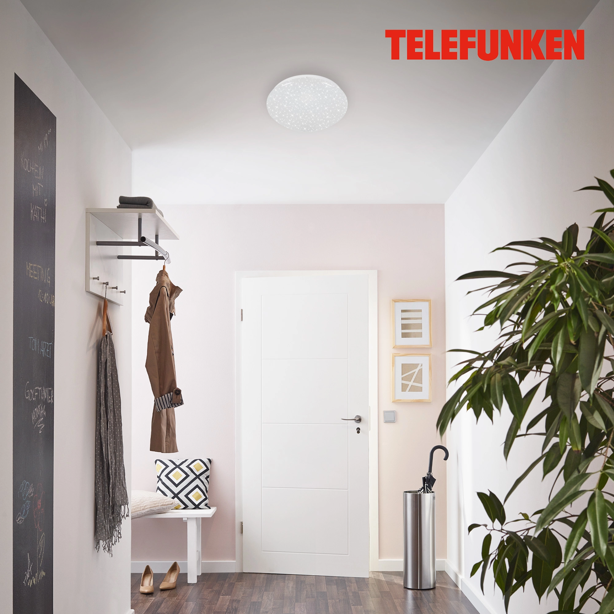TELEFUNKEN Sensor LED Deckenleuchte, Ø 27,7 cm, 12 W, Weiß