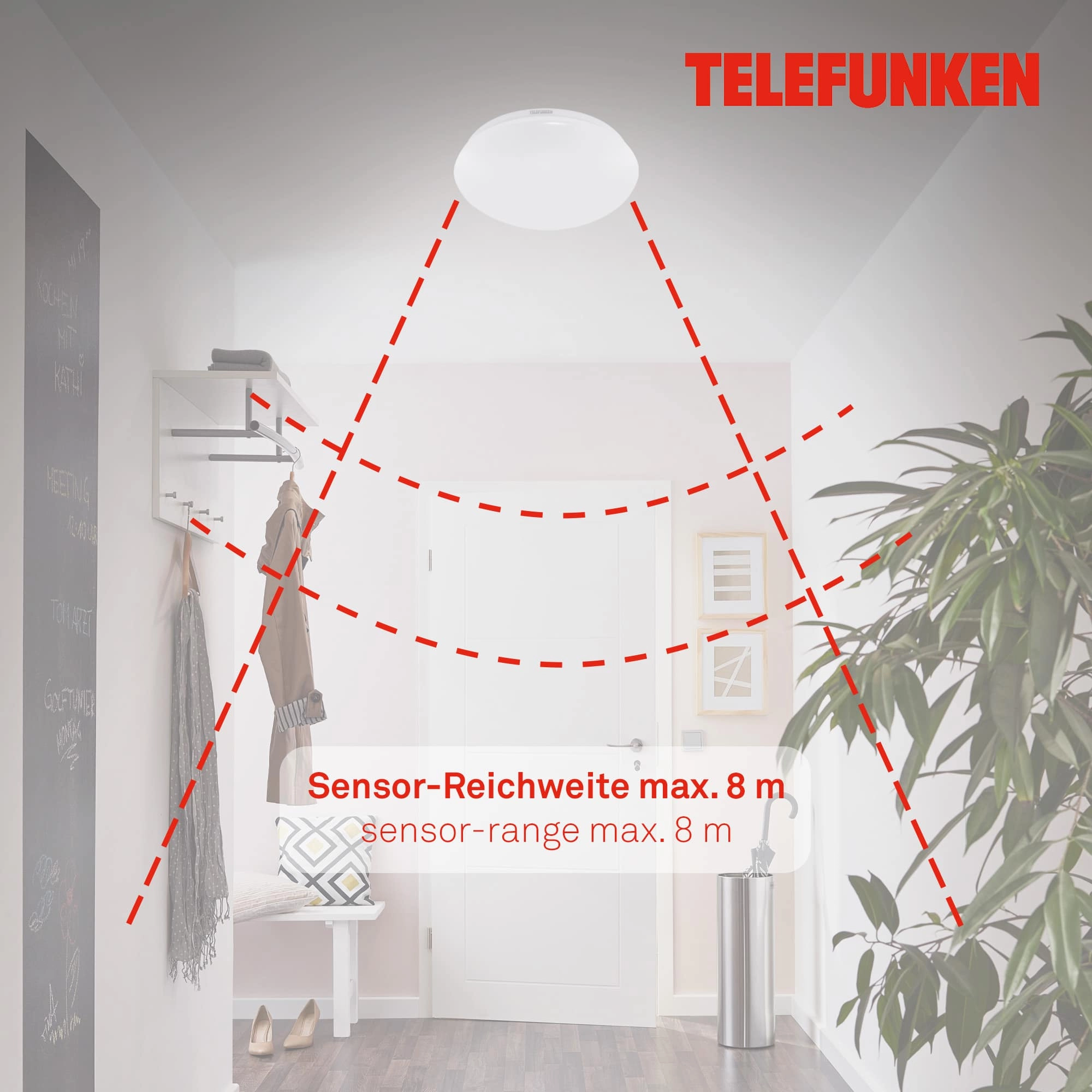 TELEFUNKEN LED Deckenleuchte, Ø 27,8 cm, 15 W, Weiß