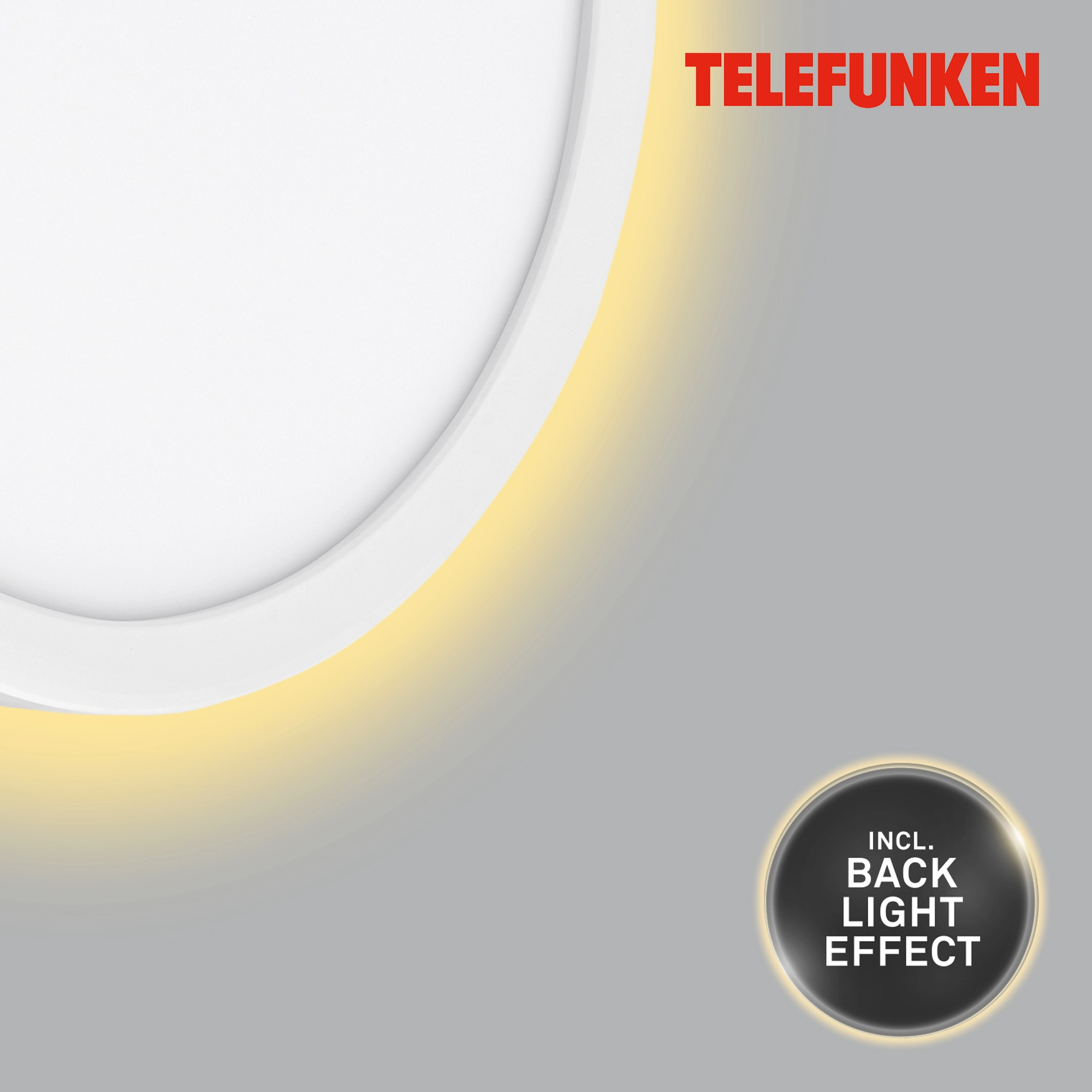 TELEFUNKEN LED Außenwandleuchte, Ø 28 cm, 15 W, Weiß