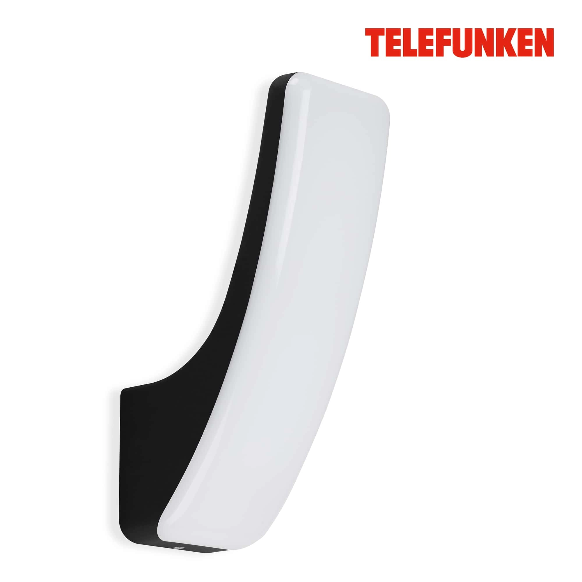 TELEFUNKEN LED Außenwandleuchte, 33,2 cm, 15 W, Schwarz