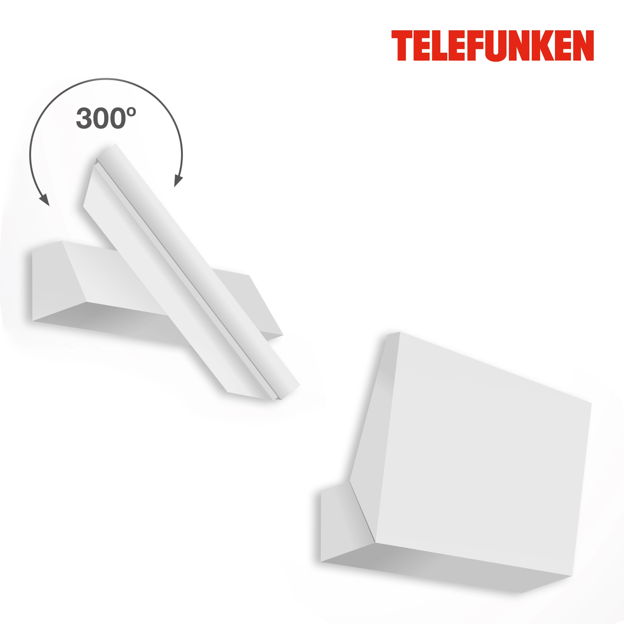 TELEFUNKEN LED Außenwandleuchte, 17,2 cm, 10 W, Weiß