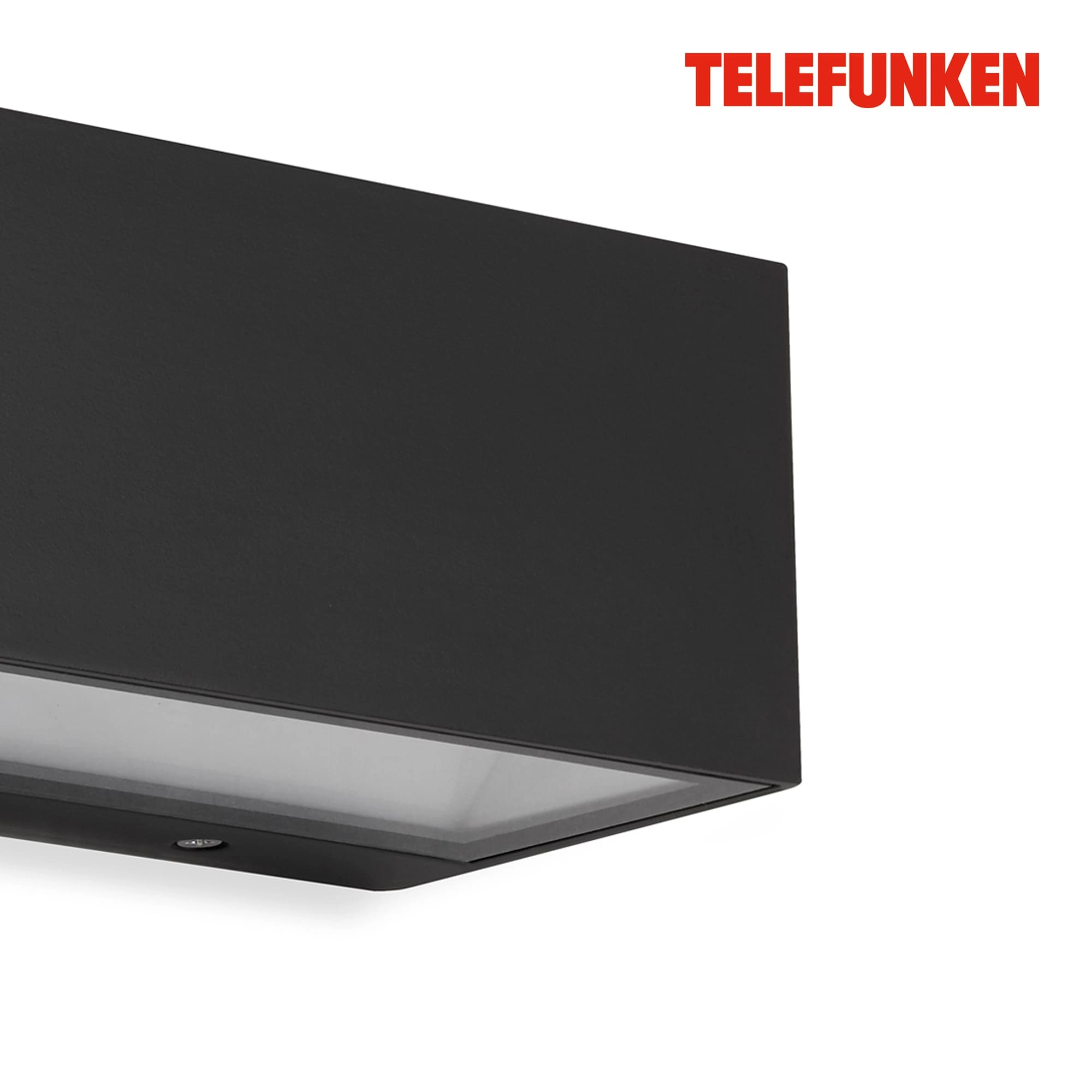 TELEFUNKEN LED Außenwandleuchte, 18,5 cm, 6 W, Schwarz