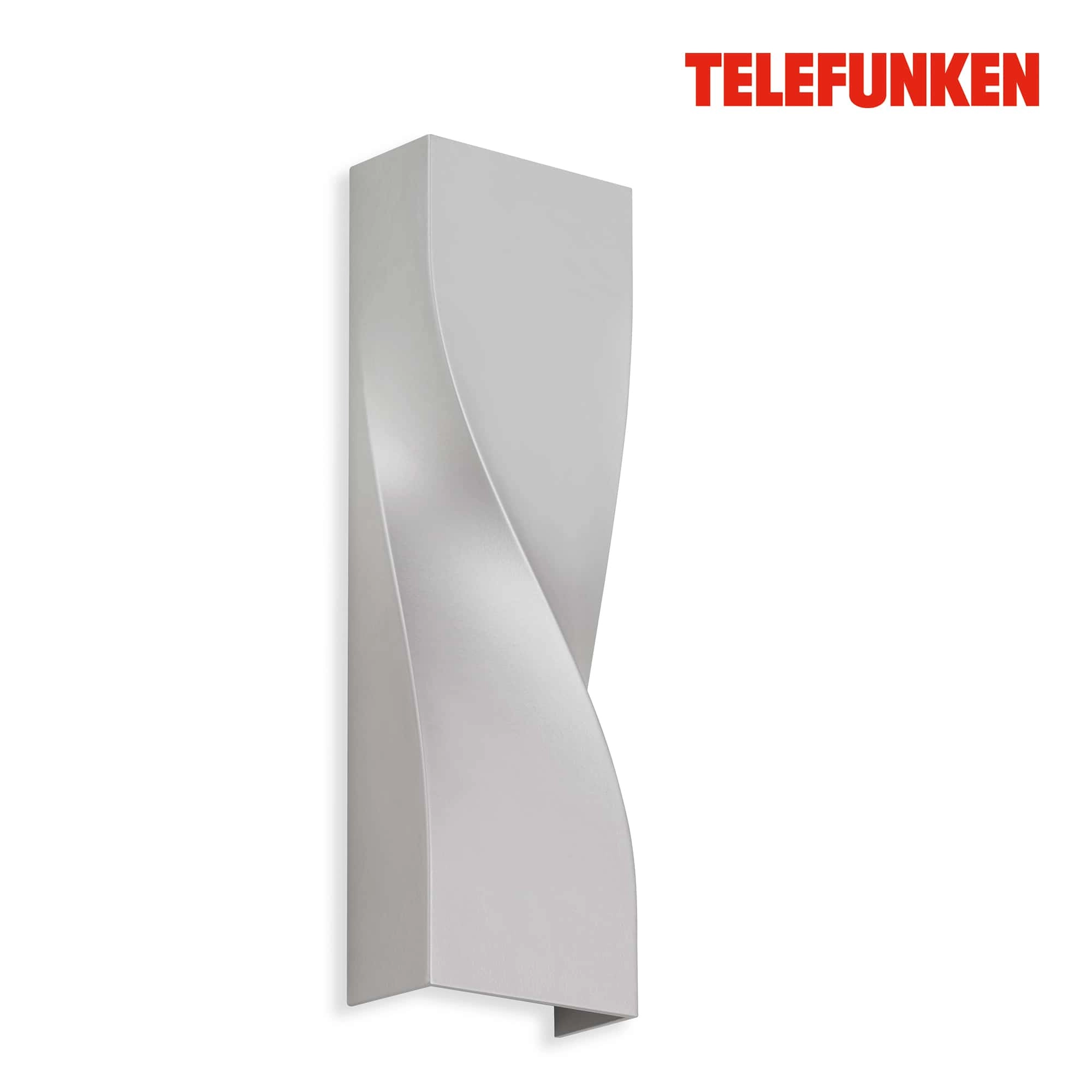 TELEFUNKEN LED Außenwandleuchte, 26 cm, 12 W, Silber
