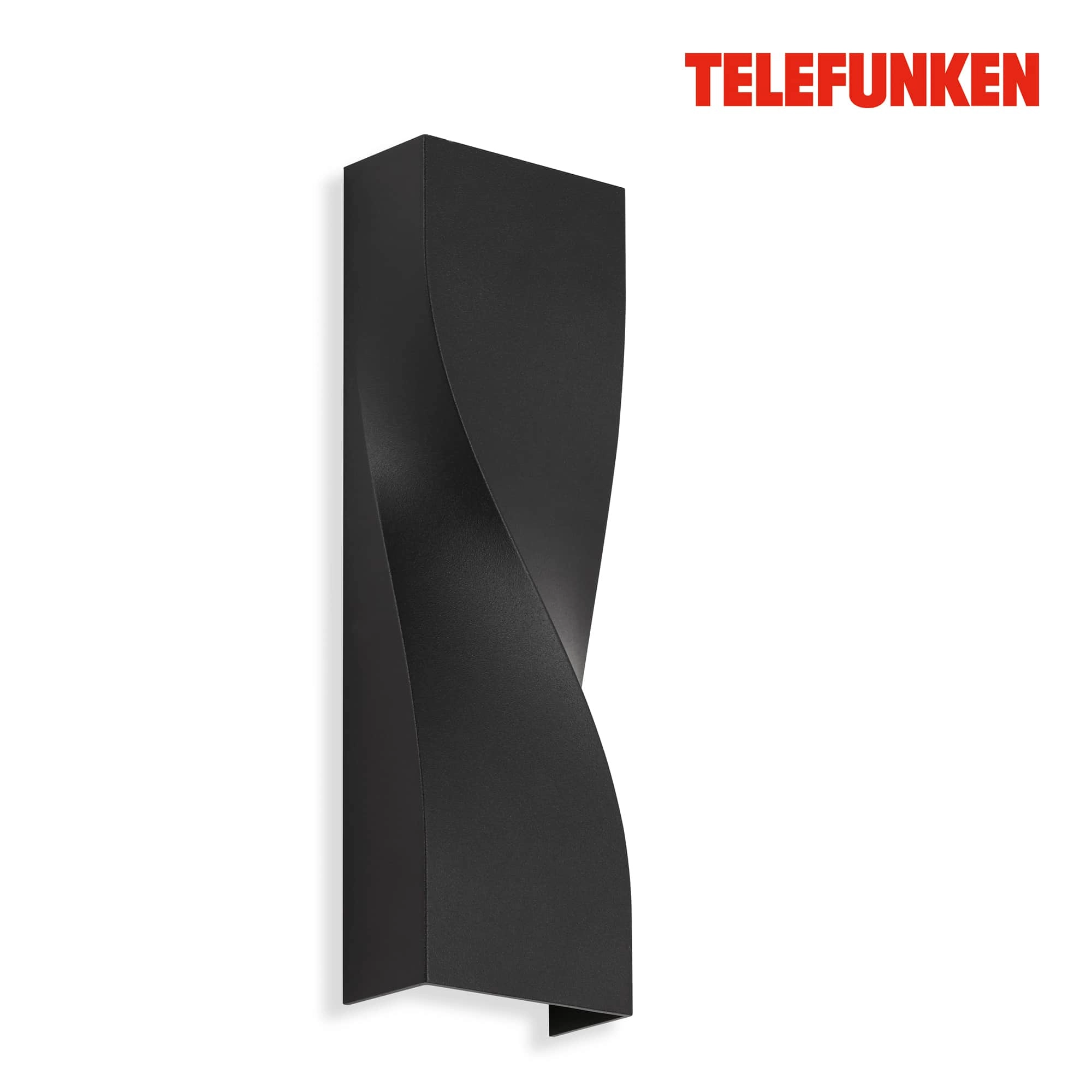 TELEFUNKEN LED Außenwandleuchte, 26 cm, 12 W, Schwarz