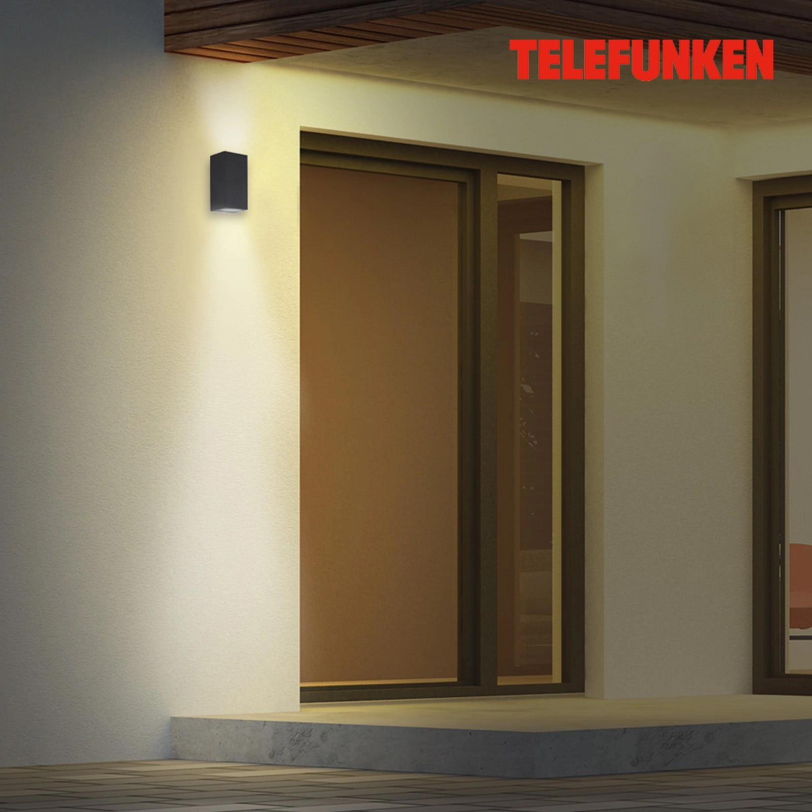 TELEFUNKEN LED Außenwandleuchte, 15,1 cm, 10 W, Anthrazit