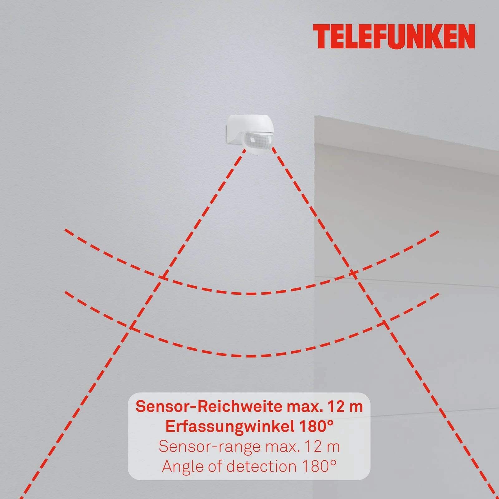 Telefunken Bewegungsmelder, Weiß