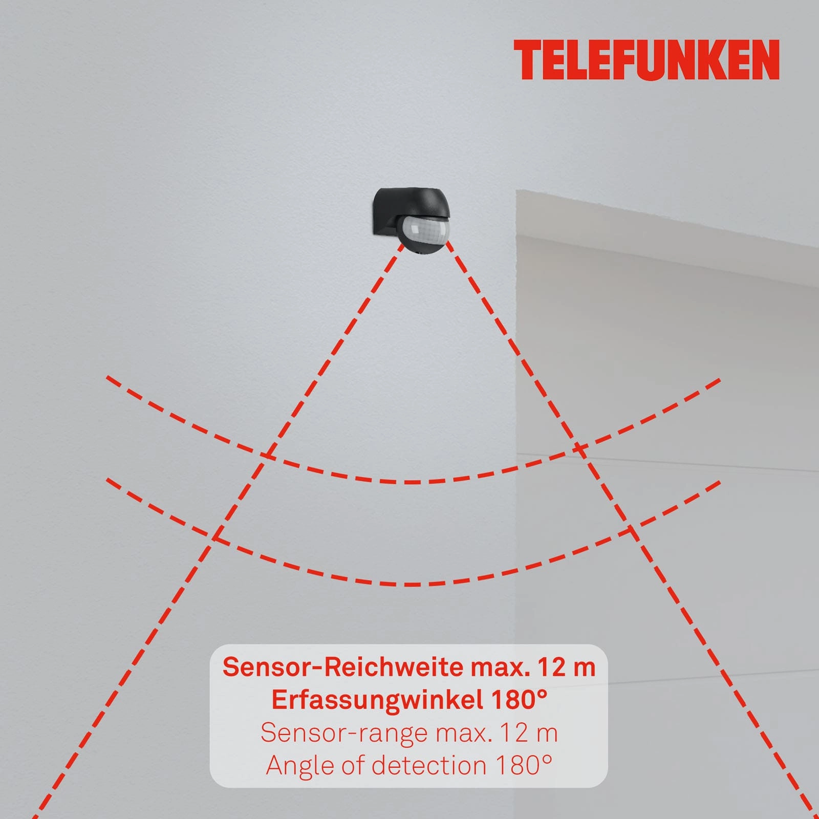 Telefunken Bewegungsmelder, Schwarz