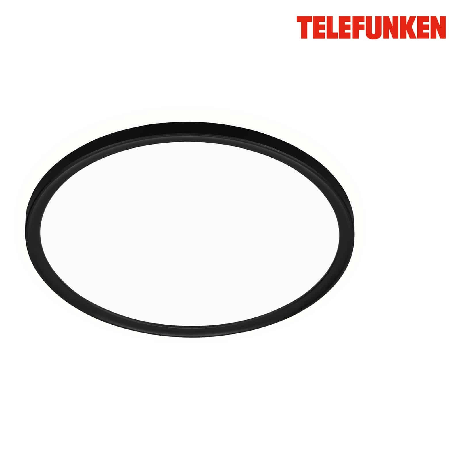 LED Bad-Deckenleuchte, Ø29 cm, 1x LED, 18 W, 2400 lm, schwarz