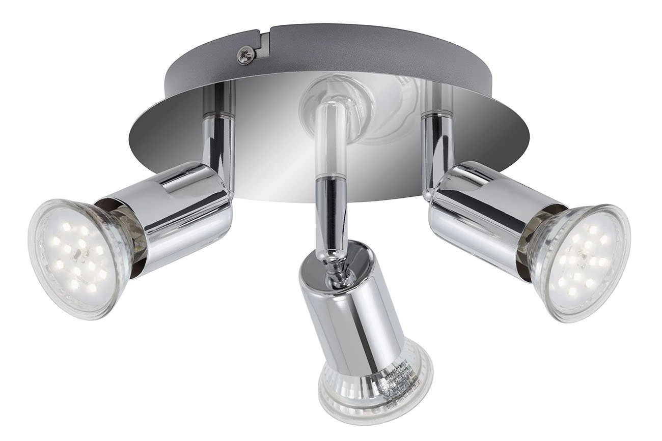 LED Spot Deckenleuchte, Ø 16 cm, 9 W, Chrom