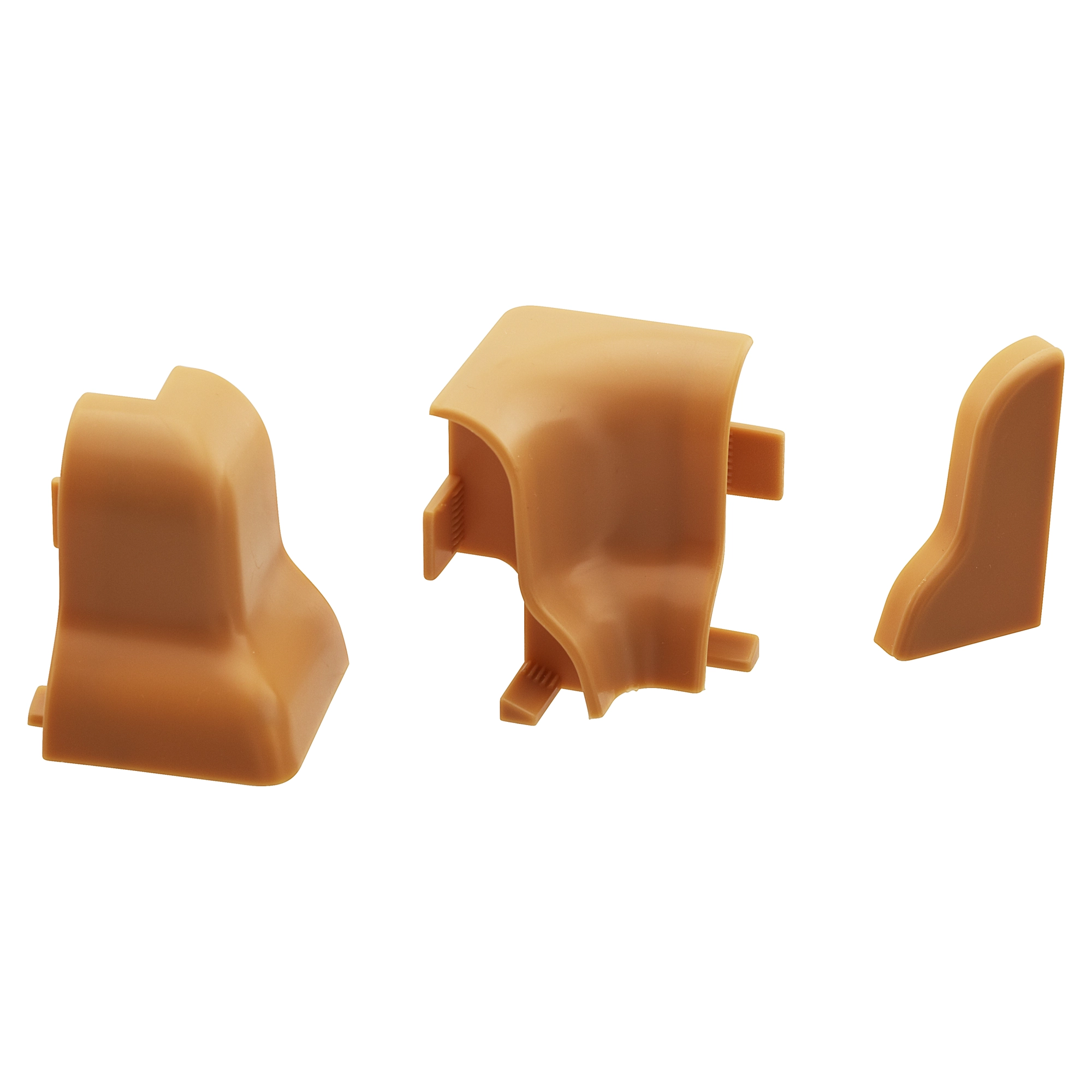 B1 Sockelleisten-Verbindungsset eichefarben 10-tlg.