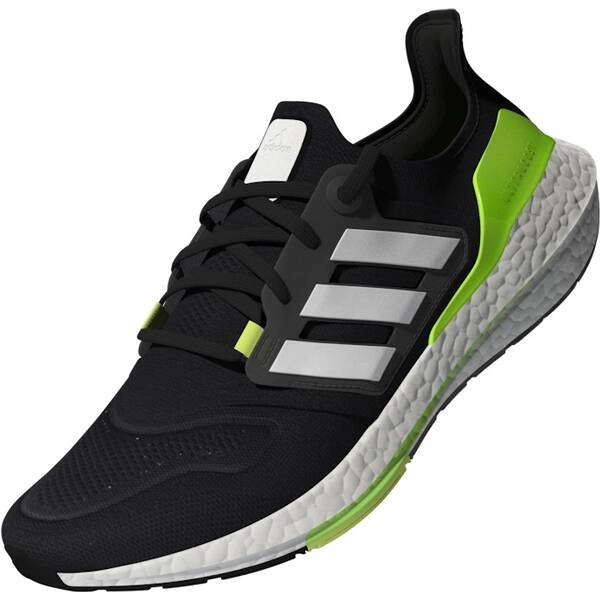 Adidas Ultraboost 22 Dämpfungsschuhe Schwarz Weiß Grün SS22, Größe UK 8.5