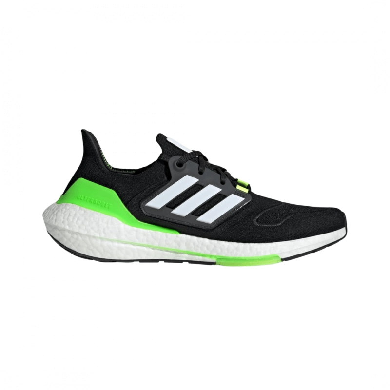 Adidas Ultraboost 22 Dämpfungsschuhe Schwarz Weiß Grün SS22, Größe UK 9.5