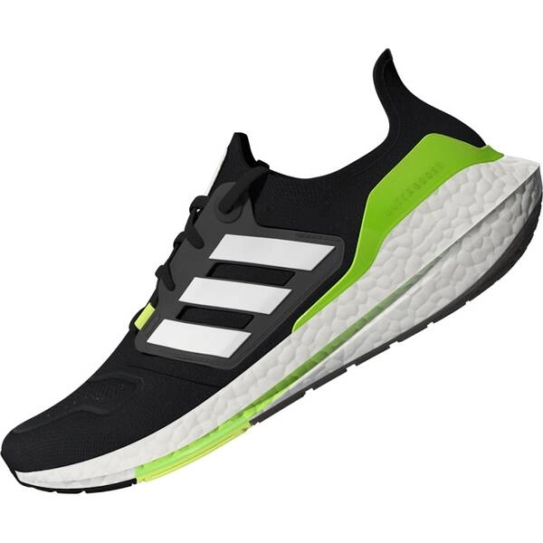 Adidas Ultraboost 22 Dämpfungsschuhe Schwarz Weiß Grün SS22, Größe UK 9.5