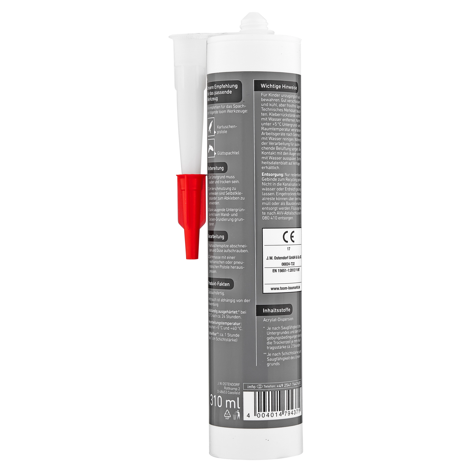 toom Riss- und Fugen-Reparatur weiß 310 ml