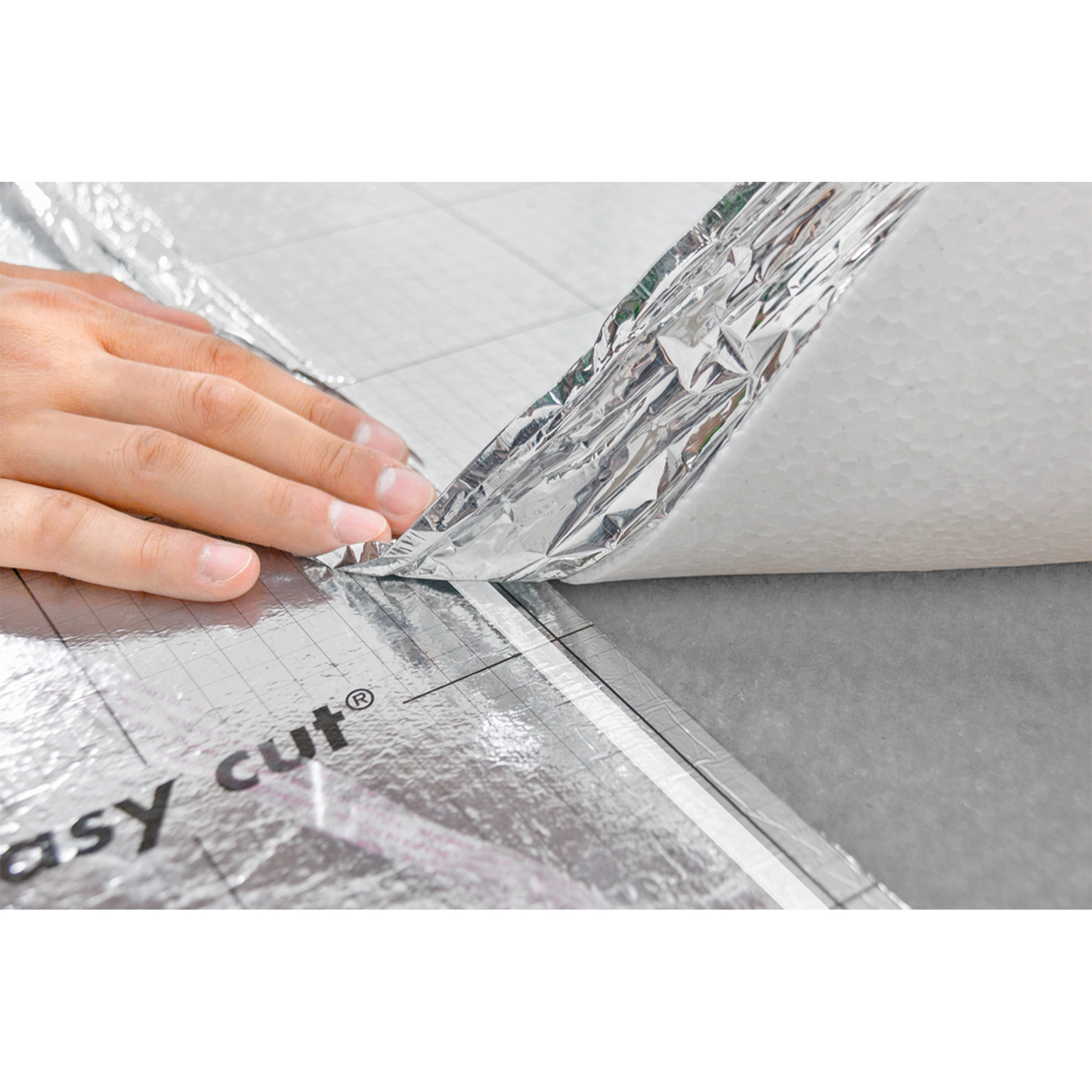 toom Parkett- und Laminatunterlage mit Feuchtigkeitsschutz 850 x 120 x 0,3 cm