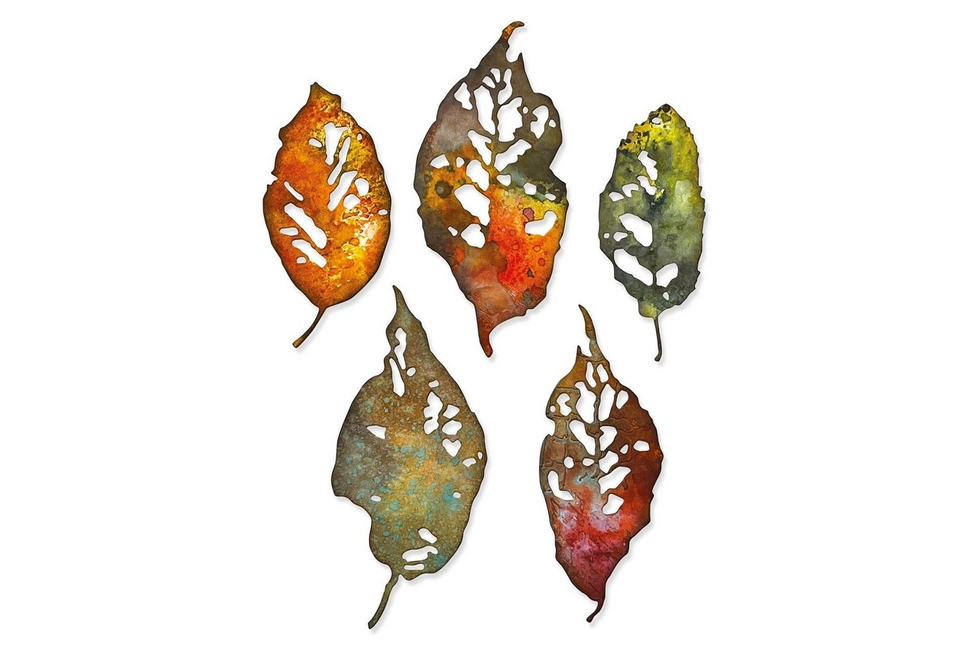 Sizzix Motivschablone »Leaf Fragments by Tim Holtz«, 5 Teile