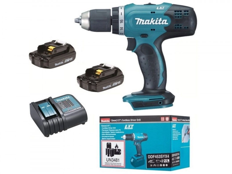 Makita DDF453SYX4 Bohrmaschine/Schrauber | 18v 1.5Ah Li-ion in Box