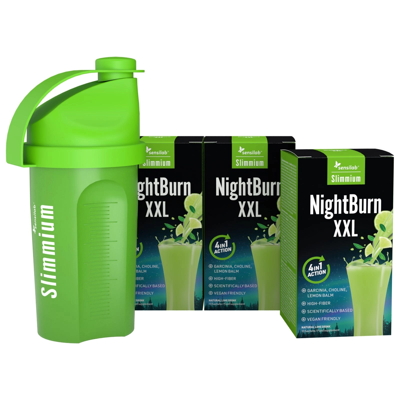 NightBurn XXL 1+2 GRATIS & Shaker 
