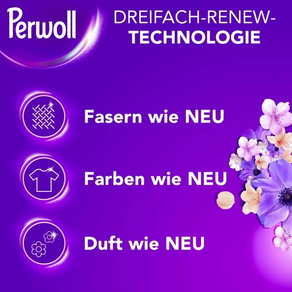 Perwoll Black Flüssig-Waschmittel renew Blütenmeer