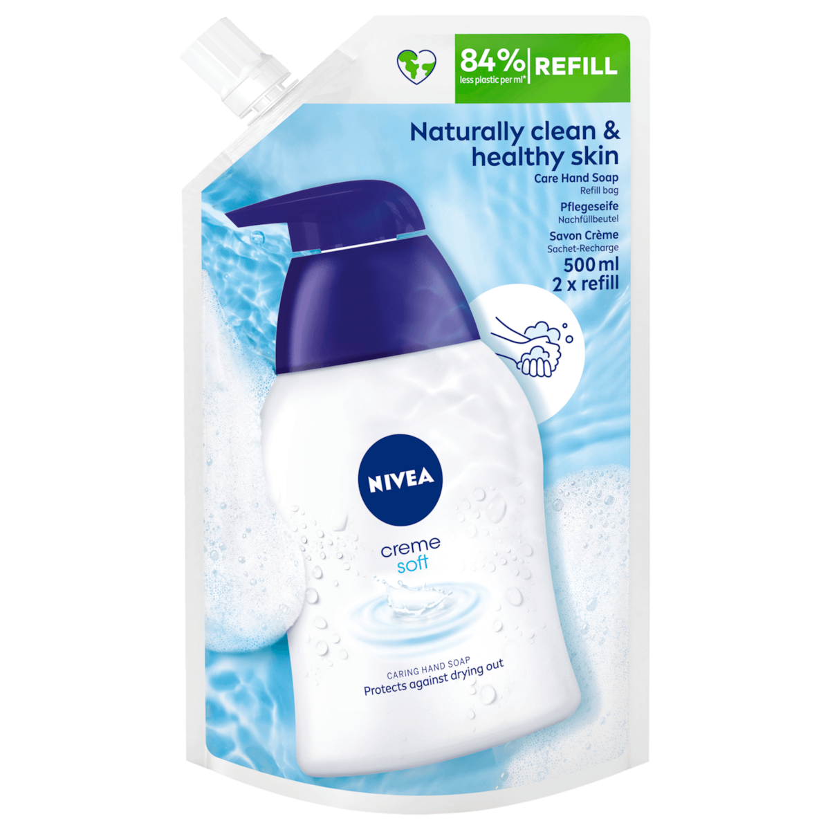 Nivea Creme Soft Pflegeseife Nachfüllbeutel