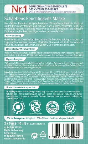 Schaebens Feuchtigkeits Maske