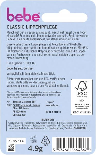bebe Classic Lippenpflege