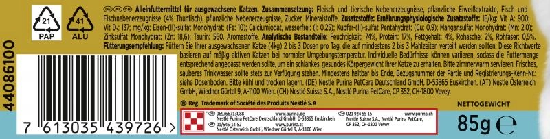 Purina Gourmet Gold Raffiniertes Ragout mit Thunfisch