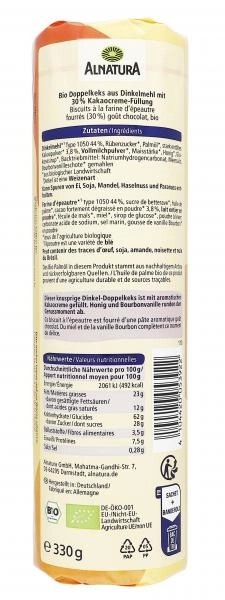 Alnatura Dinkel Doppelkeks Kakao