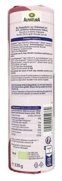 Alnatura Dinkel Doppelkeks Zartbitter