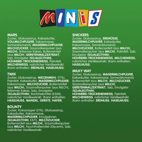 Mars Mixed Minis Schokoriegel