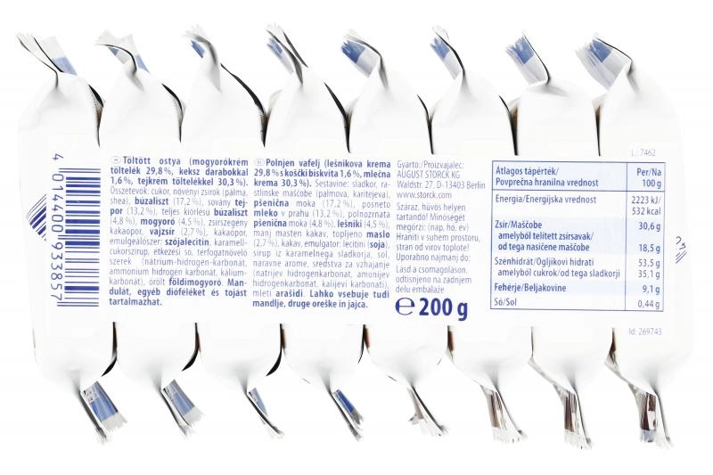 Knoppers Schnitte Black & White 8er