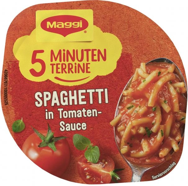 Maggi 5 Minuten Terrine Spaghetti in Tomatensauce