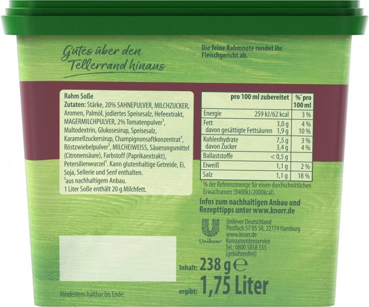 Knorr Rahm Sauce