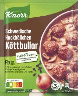 Knorr Fix Schwedische Hackbällchen Köttbullar