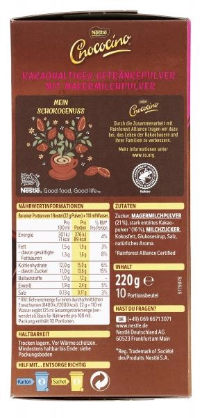 Nestlé Chococino Typ cremige Trinkschokolade