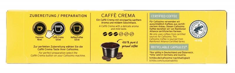 Tchibo Cafissimo Caffè Crema mild 10 Kapseln