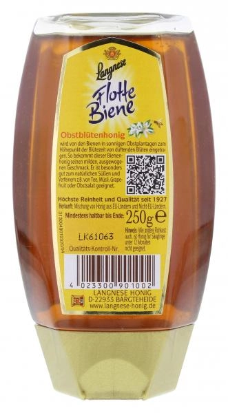 Langnese Flotte Biene Obstblütenhonig