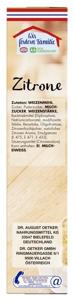Dr. Oetker Zitronen Kuchen