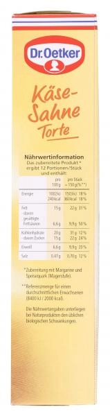 Dr. Oetker Käse-Sahne Torte